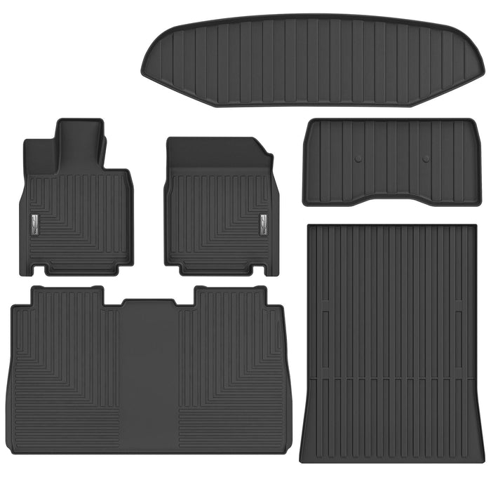 Tesla Cybertruck 2024 Floor Mats - TPE All-Weather Set for Front, Rear, Cargo, & Truck Bed