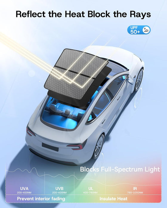 Graphene Glass Roof Sunshades (2 pcs) | Tesla Model Y Juniper (2025-2026)