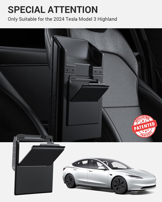 2024-2025 Tesla Model 3 Highland Armrest Hidden Storage Box - [Carbon Fiber] Design Hidden Center Console Organizer, 1PC