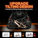 2 bike hitch rack on an EV carrying a fat tire eBike and mountain bike, tilting design for liftgate access