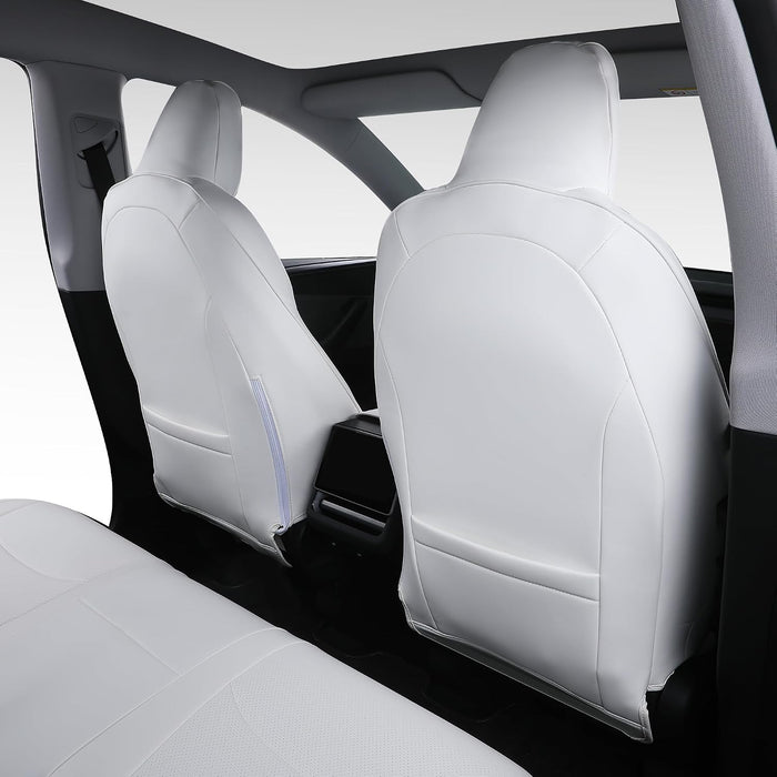 SUIYIO Custom Fit Nappa Leather Seat Covers for 2025-2026 Tesla Model Y Juniper 5-Seater