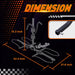 Hitch bike rack dimensions 52.4 x 37.6 x 31.3 inches