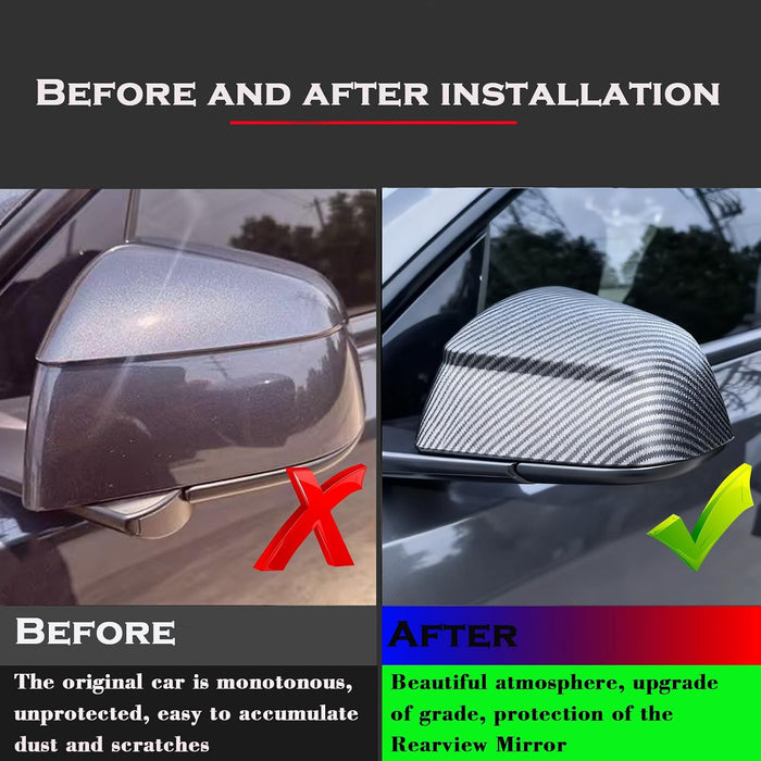 YHCDSEA Rearview Mirror Guard Cover for 2025-2026 Tesla Model Y Juniper