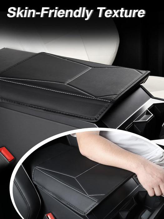 Tesla Cybertruck 2024-2025 Center Console Armrest Cover - TPE Scratch-Resistant Protector