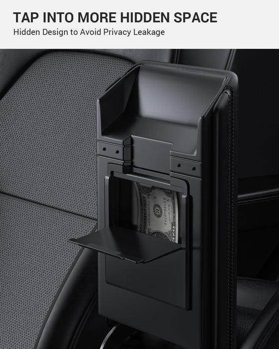 2024-2025 Tesla Model 3 Highland Armrest Hidden Storage Box - [Carbon Fiber] Design Hidden Center Console Organizer, 1PC