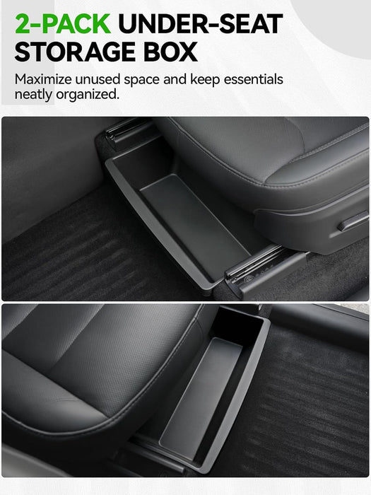 Foronetry 10-Piece Center Console Organizer for 2025-2026 Tesla Model Y Juniper Premium & Performance Black