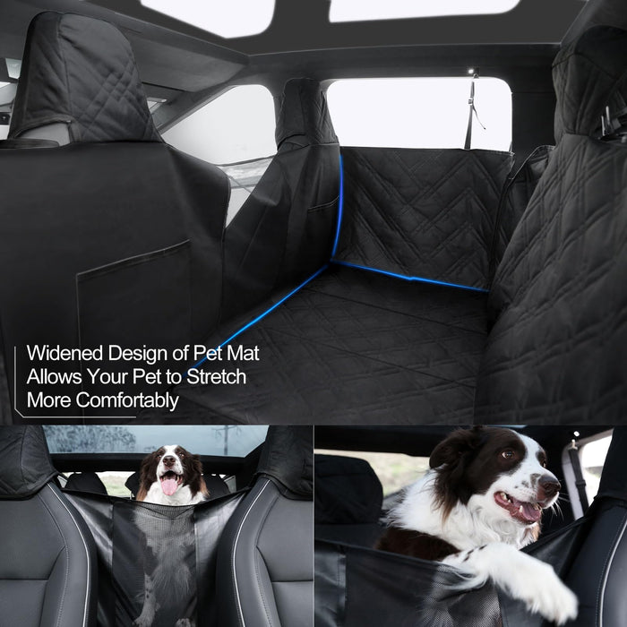 Tesla Cybertruck 2024-2025 Dog Seat Cover - Widened Waterproof Pet Rear Seat Protector