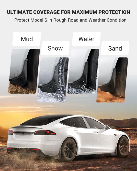 Tesla Model 3 Highland 2024-2025 Mud Flaps - No Drilling, All-Weather Splash Guards (Set of 4)