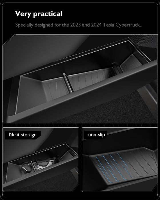 Tesla Cybertruck Door Side Storage Box - Front & Rear Organizer Tray, Set of 4