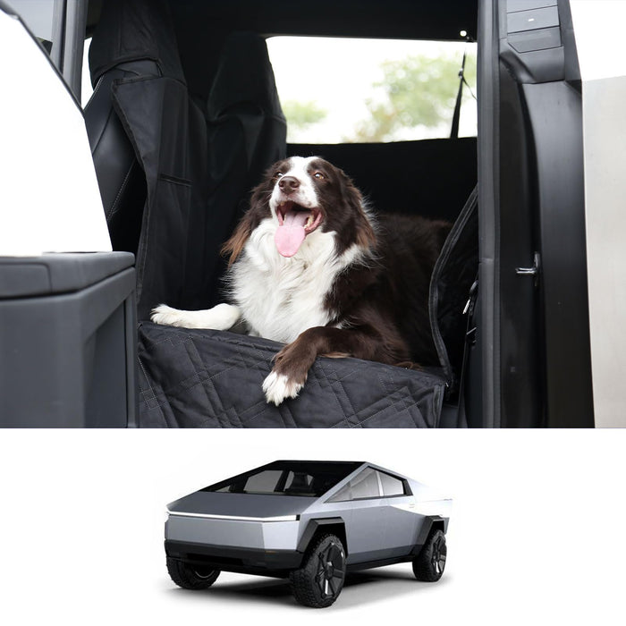 Tesla Cybertruck 2024-2025 Dog Seat Cover - Widened Waterproof Pet Rear Seat Protector