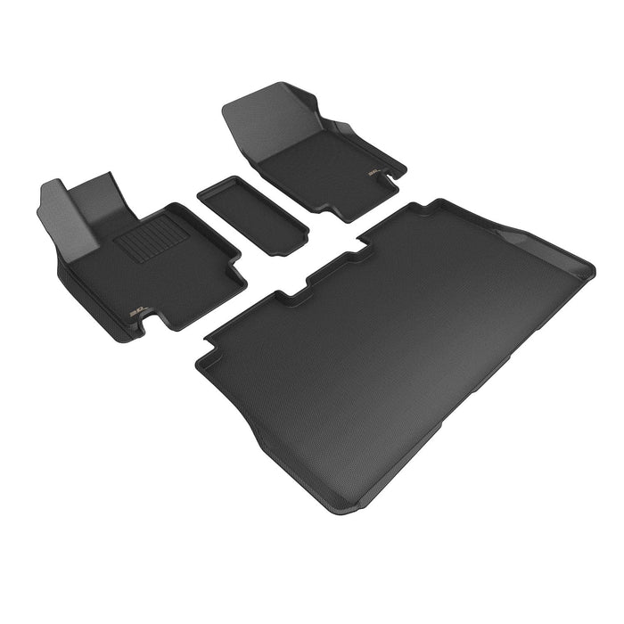 3D MAXpider Floor Mat Set - Custom Fit for Tesla Cybertruck 2024-2025 (Black, Front & Rear Rows) Kagu & Elitect