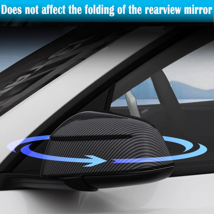 YHCDSEA Rearview Mirror Guard Cover for 2025-2026 Tesla Model Y Juniper
