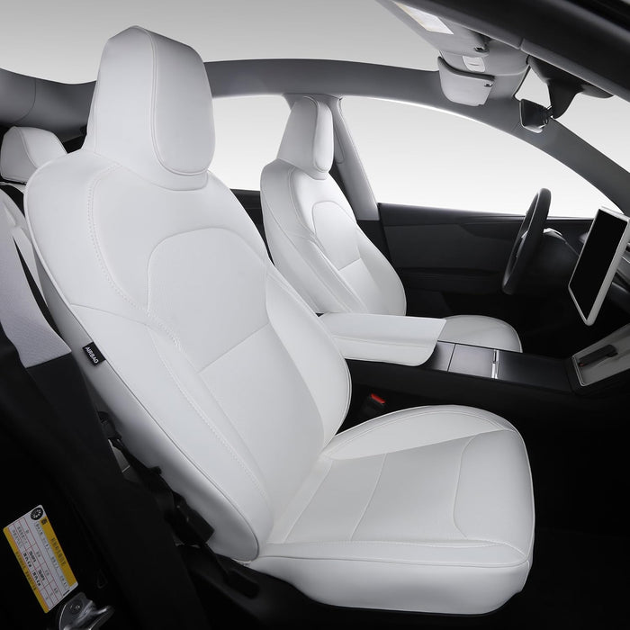 SUIYIO Custom Fit Nappa Leather Seat Covers for 2025-2026 Tesla Model Y Juniper 5-Seater