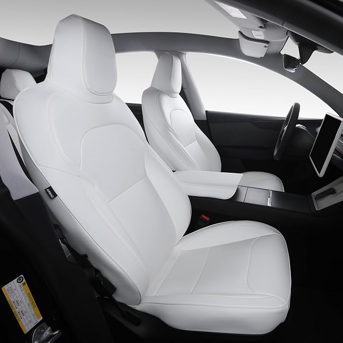SUIYIO Custom Fit Nappa Leather Seat Covers for 2025-2026 Tesla Model Y Juniper 5-Seater