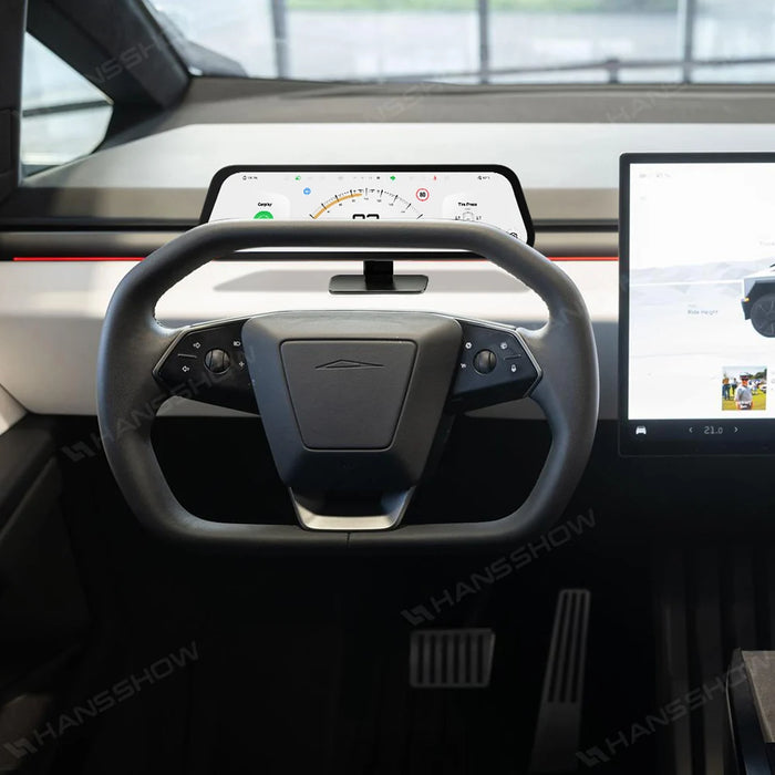 Cybertruck 9.6 inch Heads Up Display with Wireless CarPlay | No Disassembly Install for Tesla Cybertruck (2024+)