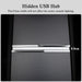 Retractable dual cable USB hub in Tesla Model 3 and Model Y center console