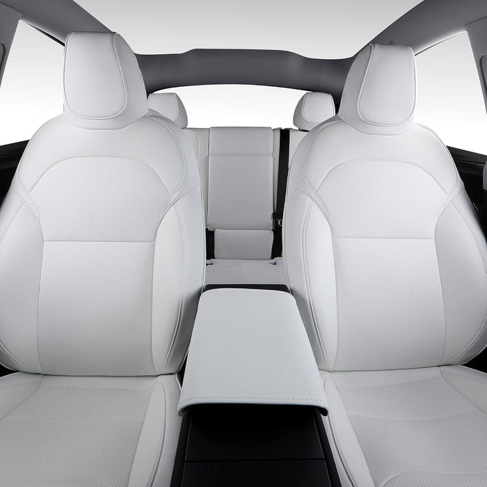 SUIYIO Custom Fit Nappa Leather Seat Covers for 2025-2026 Tesla Model Y Juniper 5-Seater