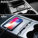 Retractable dual cable USB hub in Tesla Model 3 and Model Y center console