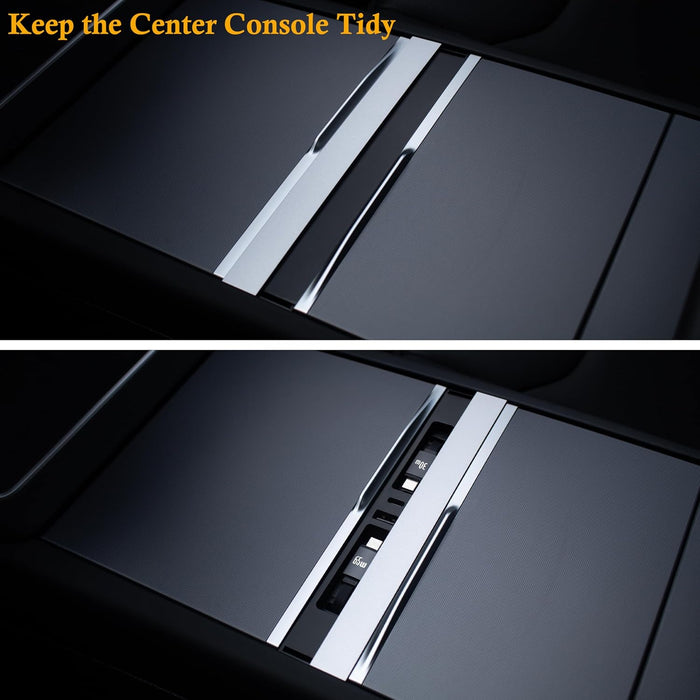 Retractable dual cable USB hub in Tesla Model 3 and Model Y center console