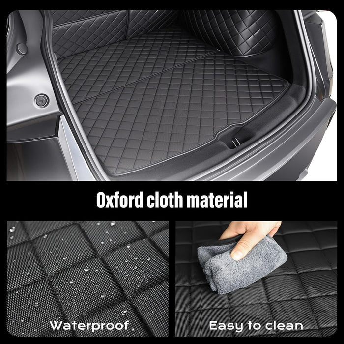 Tesla Model Y Juniper Trunk Mat 2025-2026 & 2019-2024 | Waterproof All-Weather Cargo Liner & Dog Seat Cover