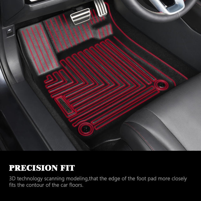 Tesla Cybertruck 2024 Floor Mats - TPE All-Weather Set for Front, Rear, Cargo, & Truck Bed