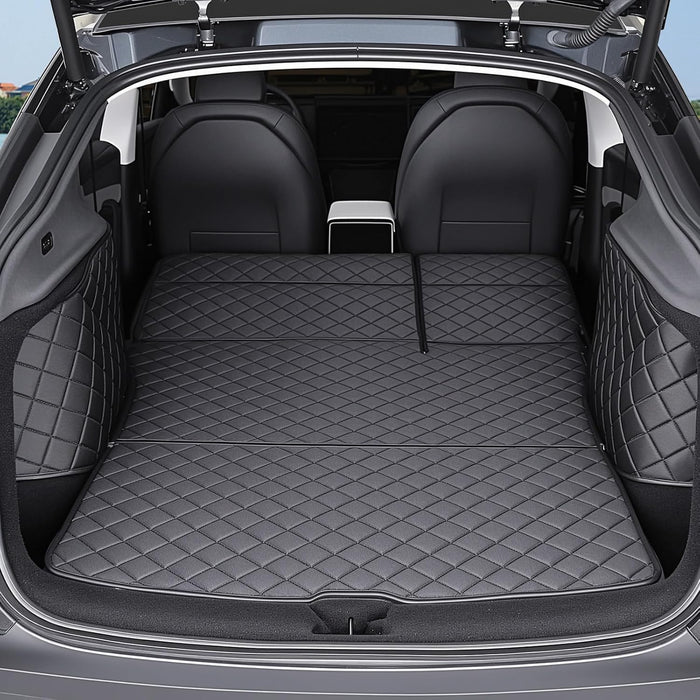 Tesla Model Y Juniper Trunk Mat 2025-2026 & 2019-2024 | Waterproof All-Weather Cargo Liner & Dog Seat Cover