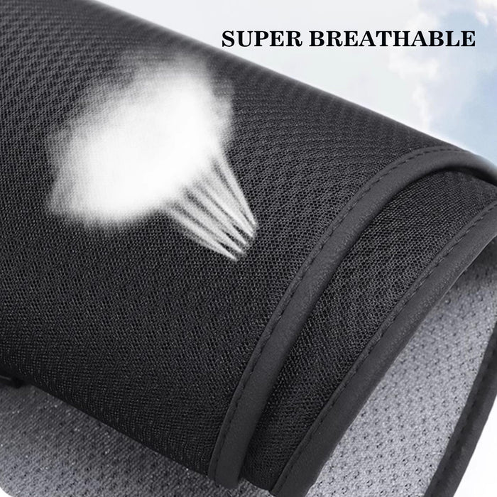 Rear Seat Cover for Tesla Model 3 Highland 2024-2026 | Model Y Juniper 2026 | 3PCS Black Ice Silk Protector Mat