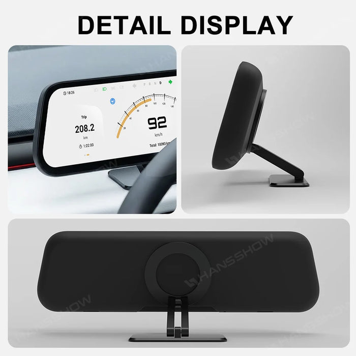 Cybertruck 9.6 inch Heads Up Display with Wireless CarPlay | No Disassembly Install for Tesla Cybertruck (2024+)