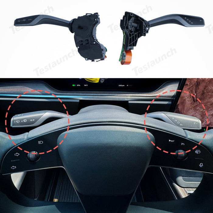 Tesla Model S gear shift and turn signal stalk retrofit kit