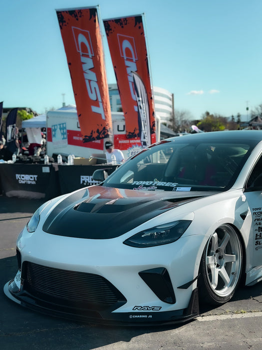 "Hacker"  Narrow Body Front Bumper & Front Lip For Tesla Model 3