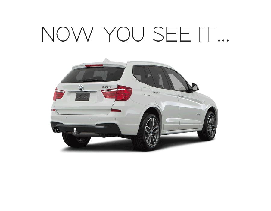 BMW X3 M & X3 M Competition (2020-2024) with hidden Stealth hitch SHR31022