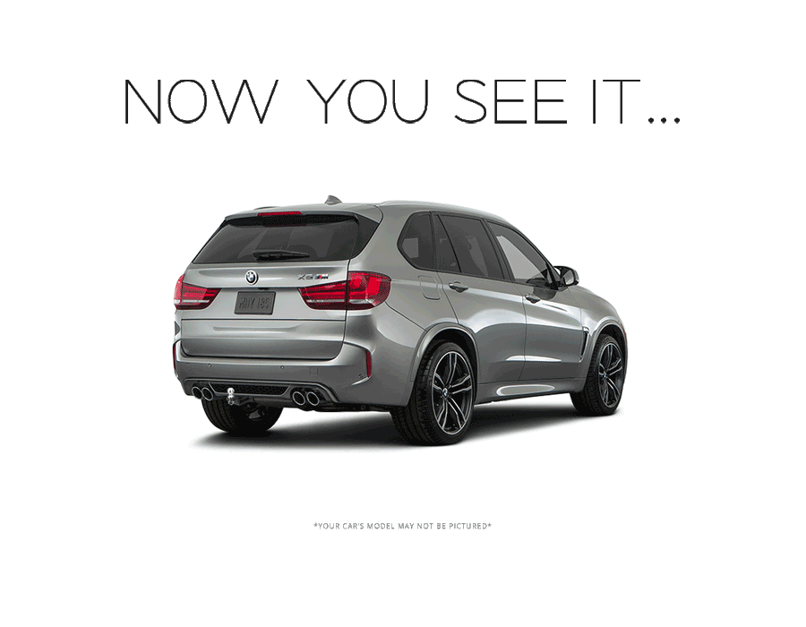 Stealth hidden trailer hitch installed on BMW X5