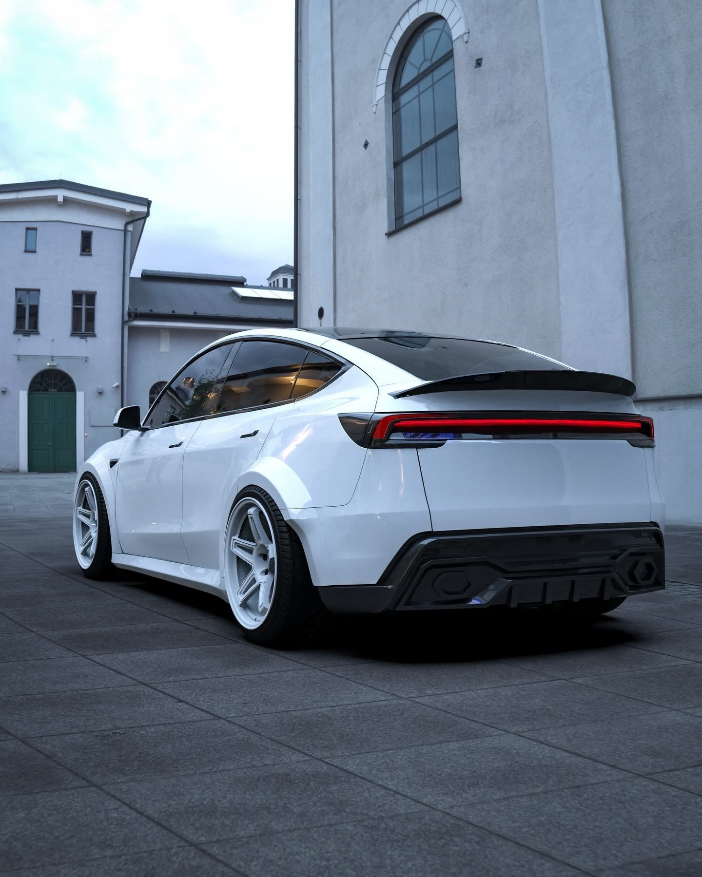 Tesla Model Y Juniper Widebody Kit by Waido X EV Bandit