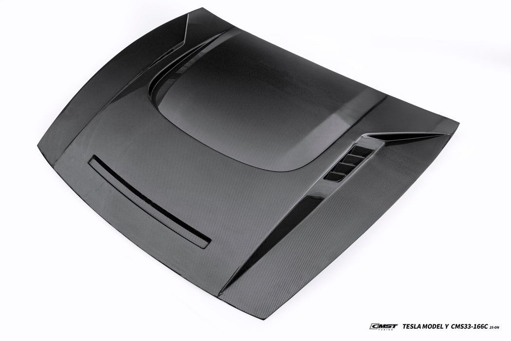 Capó CMST Tuning V2 para Tesla Model Y Juniper 2026-ON de fibra de carbono/FRP