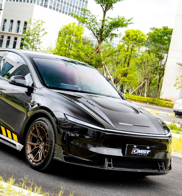 Borde frontal CMST Tuning V2 para Tesla Model Y Juniper 2026-ON en fibra de carbono/FRP