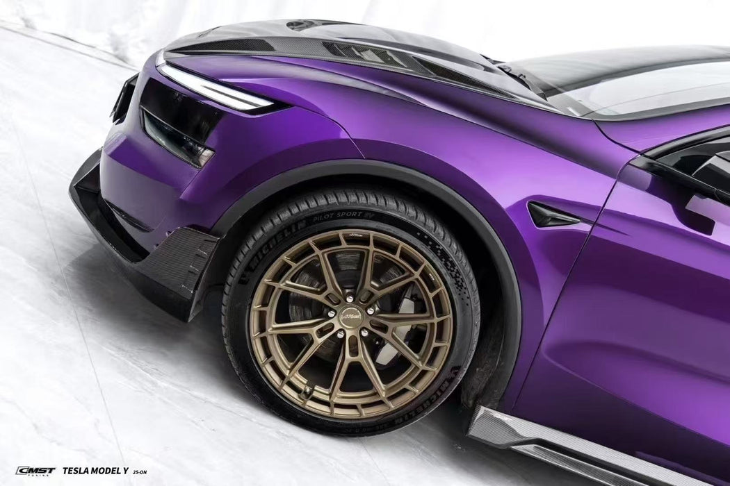 Borde frontal CMST Tuning V2 para Tesla Model Y Juniper 2026-ON en fibra de carbono/FRP