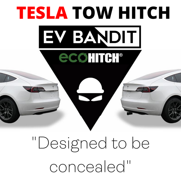TESLA Tow Hitch for Models Y, 3 and S (STEALTH, INVISIBLE EcoHitch™  Design) 2017 -2023