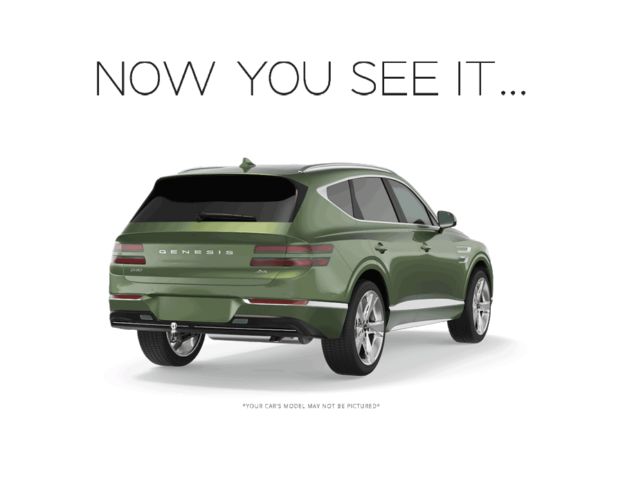 Genesis GV80 with hidden Stealth hitch - now you see it, now you don't