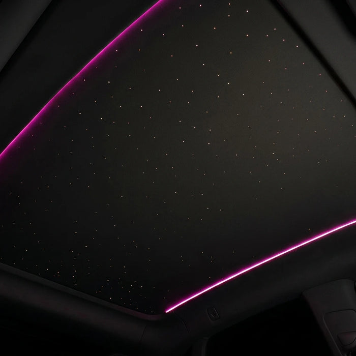Starlight sunshade with pink ambient light strips