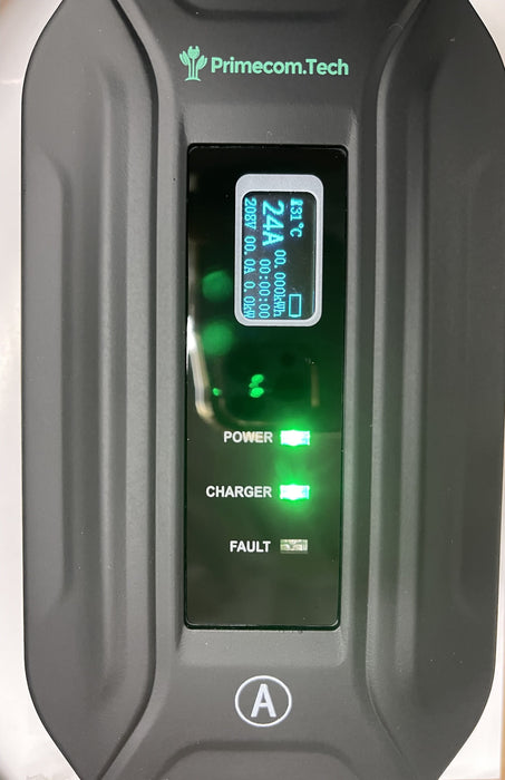 Primecom 32 Amp Level 2 Electric Vehicle (EV) Charger Amperage Adjustable