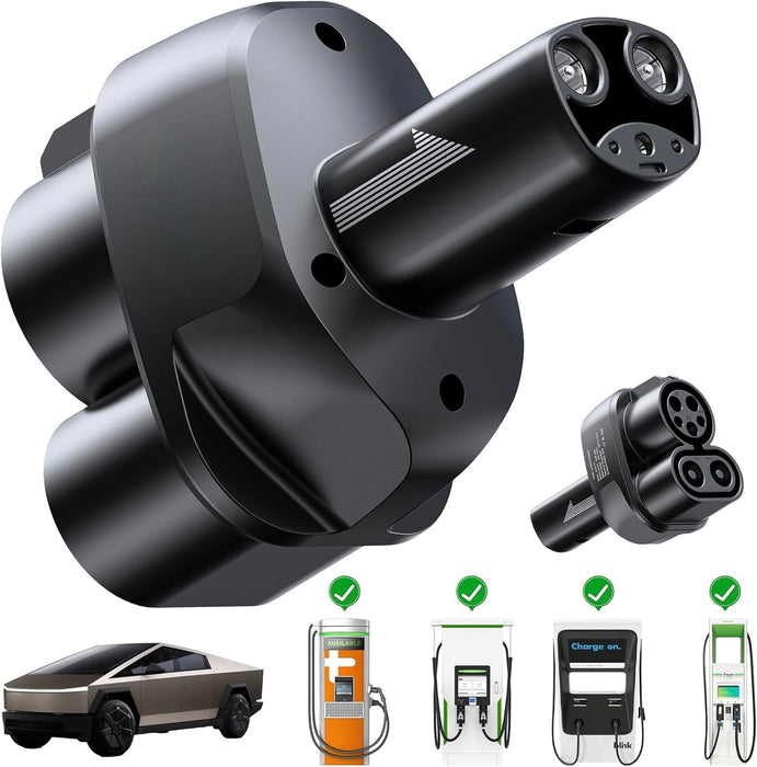 Upgraded CCS1 to Tesla Charging Adapter for Cybertruck & Tesla Models 2021-2026 | 250kW SuperFast CCS-to-NACS Converter | Compatible with DC Level 3 CCS1 Charging Stations