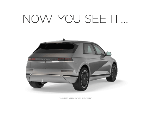 Hyundai Ioniq 6 with hidden Stealth hitch SHR62004 - now you see it, now you don't