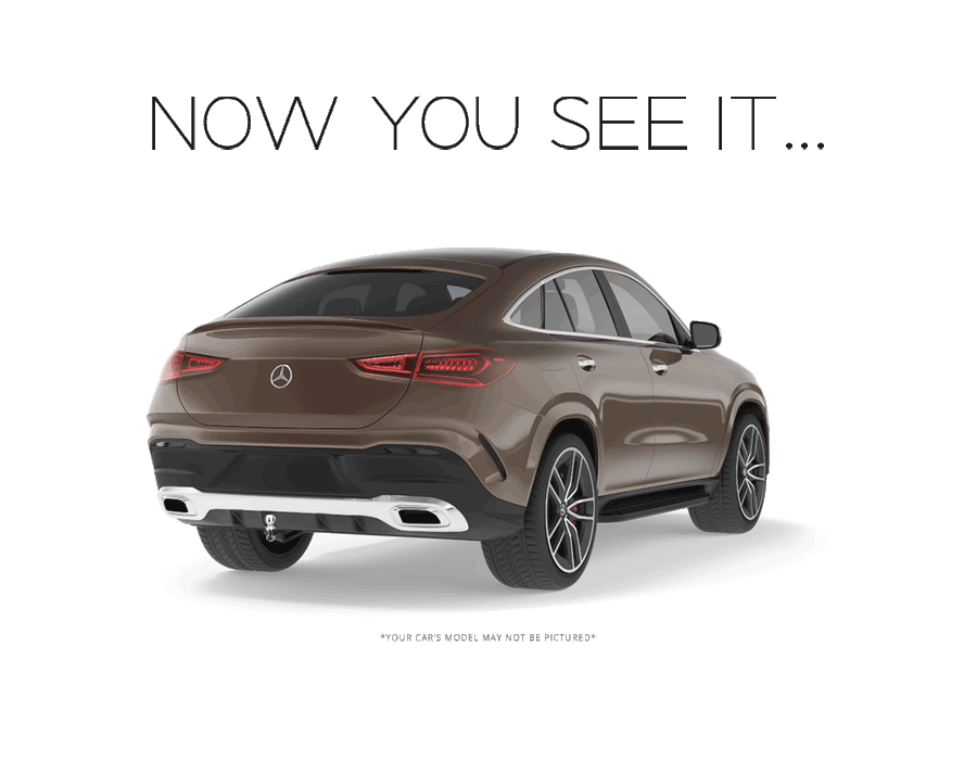 Mercedes-Benz E-Class Sedan (2010-2016) with hidden Stealth hitch SHR32009