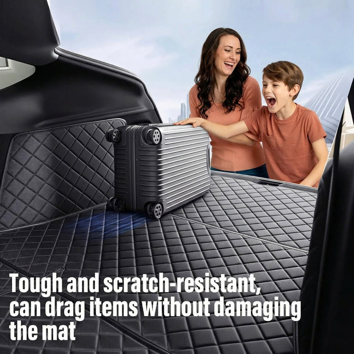 Tesla Model Y Juniper Trunk Mat 2025-2026 & 2019-2024 | Waterproof All-Weather Cargo Liner & Dog Seat Cover