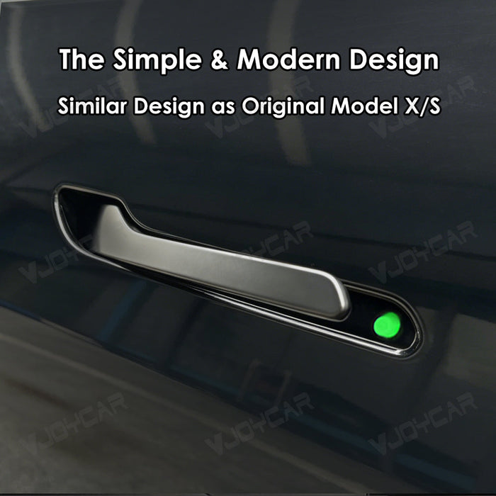 Wireless auto present door handles for Tesla Model 3 and Model Y