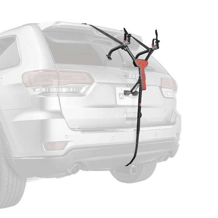 Ultra compact folding 1-bike trunk mount rack