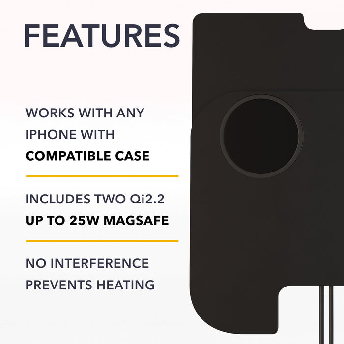 MagSafe Compatible Dual Wireless Charger | Lucid Air