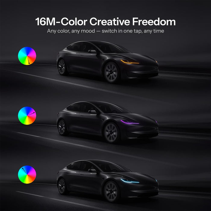 Model 3 Highland RGB daytime running light detail