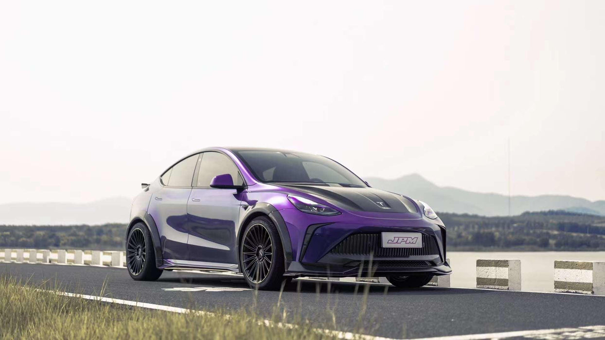 Robot Craftsman "STARSHIP" Widebody Wheel Arches for Tesla Model Y Performance AWD Carbon Fiber/FRP