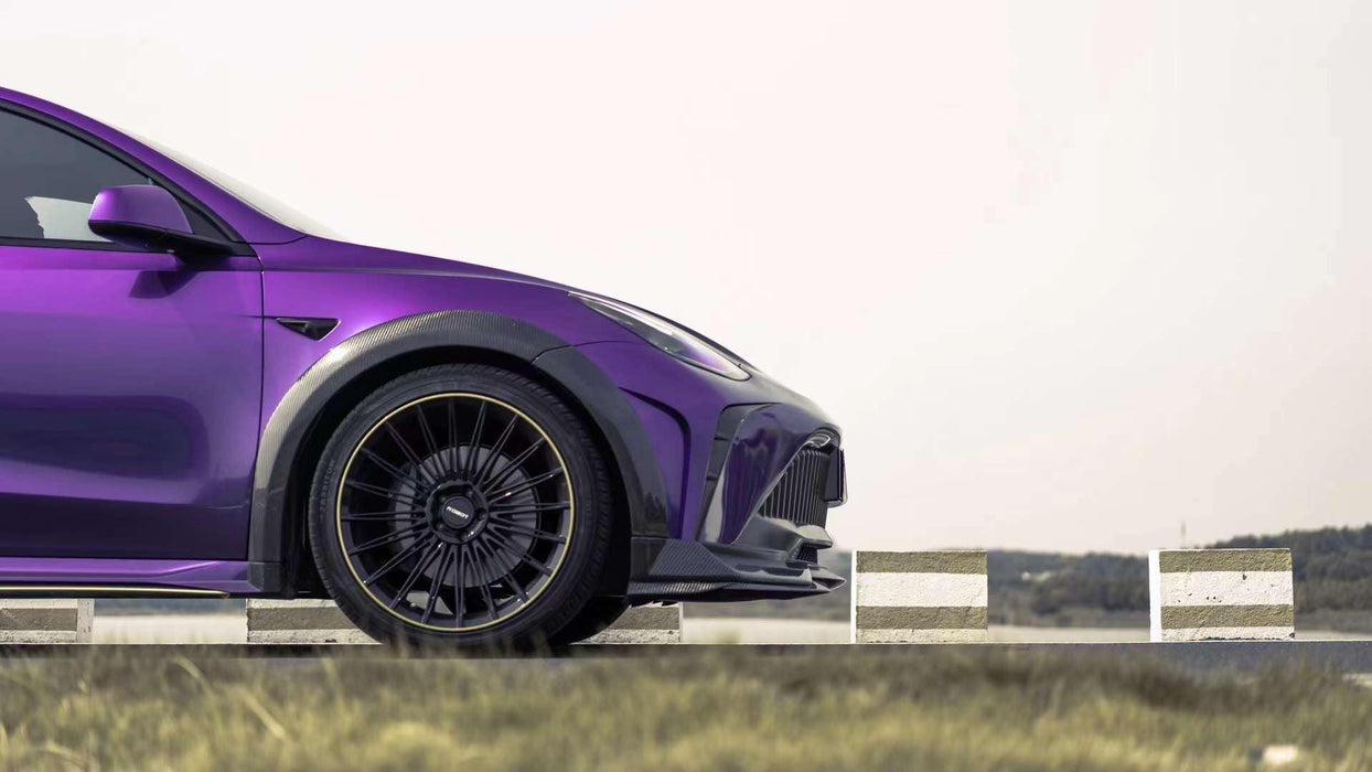 Robot Craftsman "STARSHIP" Widebody Wheel Arches for Tesla Model Y Performance AWD Carbon Fiber/FRP